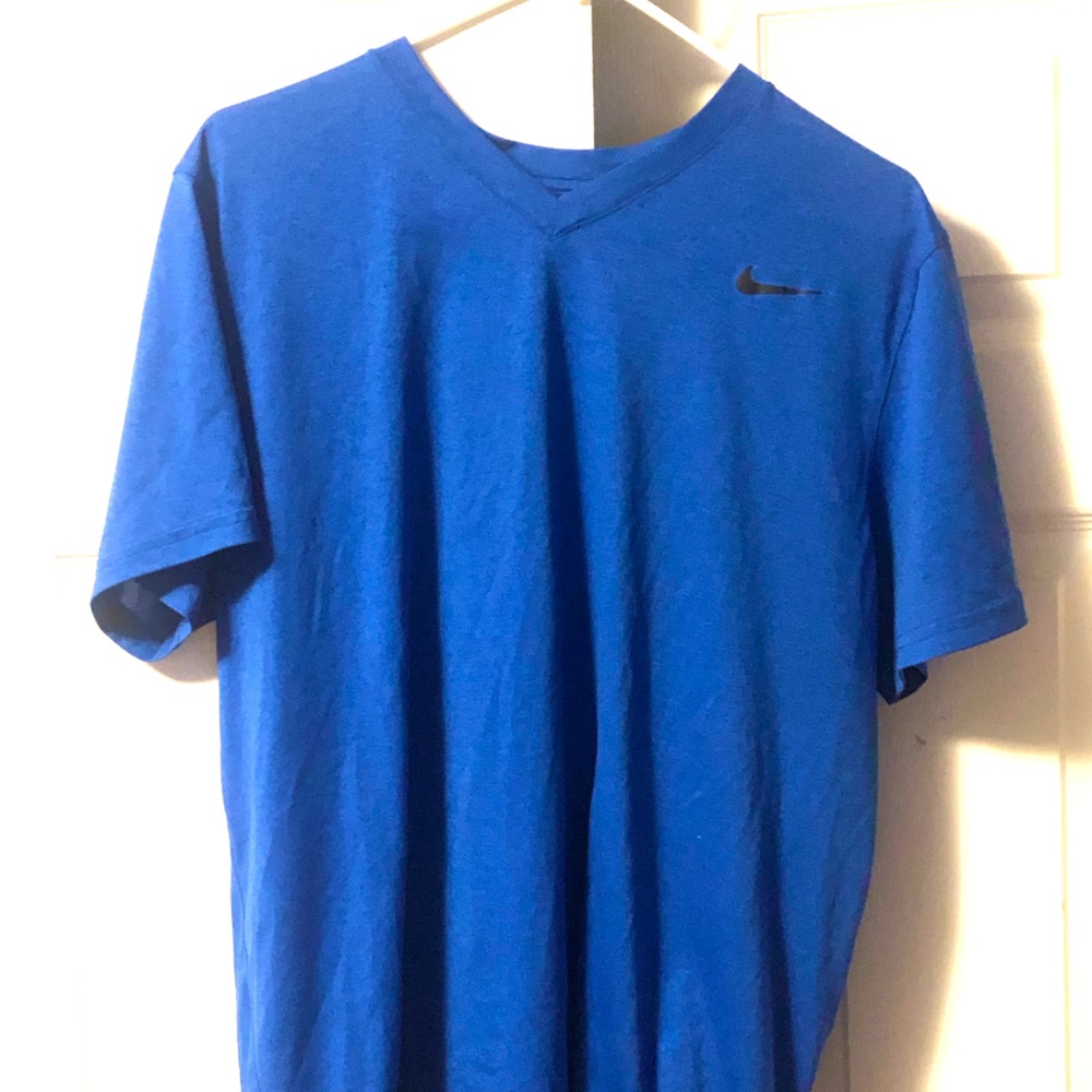 Large Royal blue athletic v neck